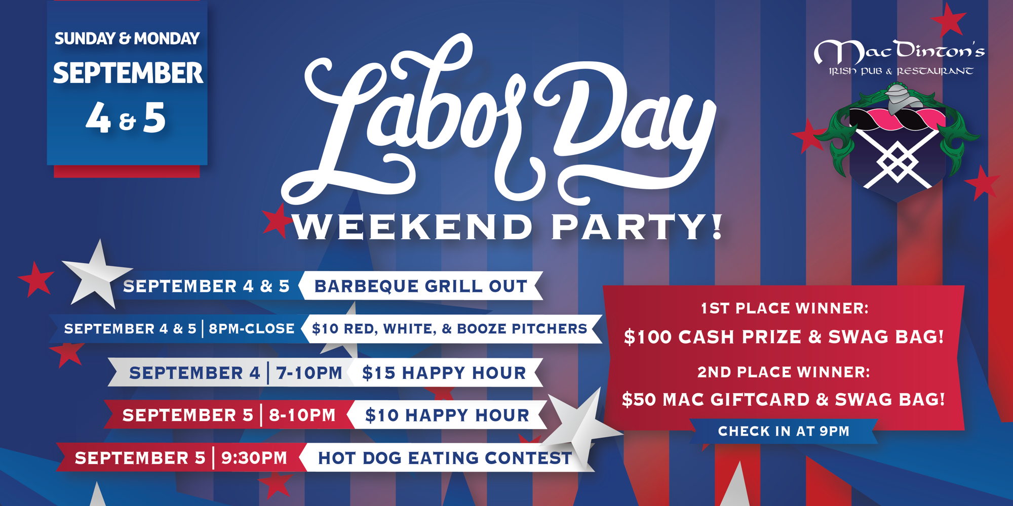 Read more about the article Labor Day Weekend Party!