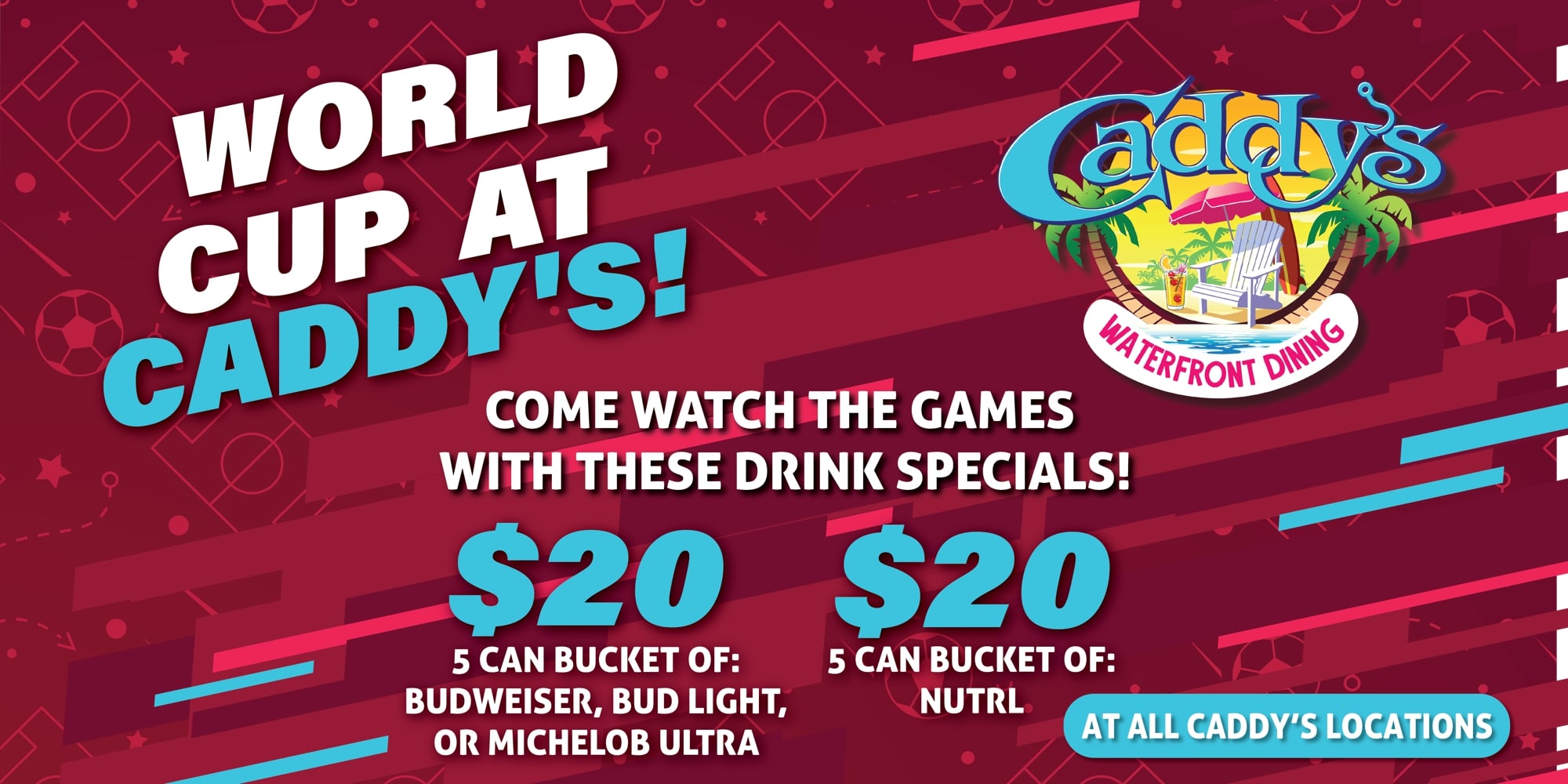 Read more about the article World Cup at Caddy’s!