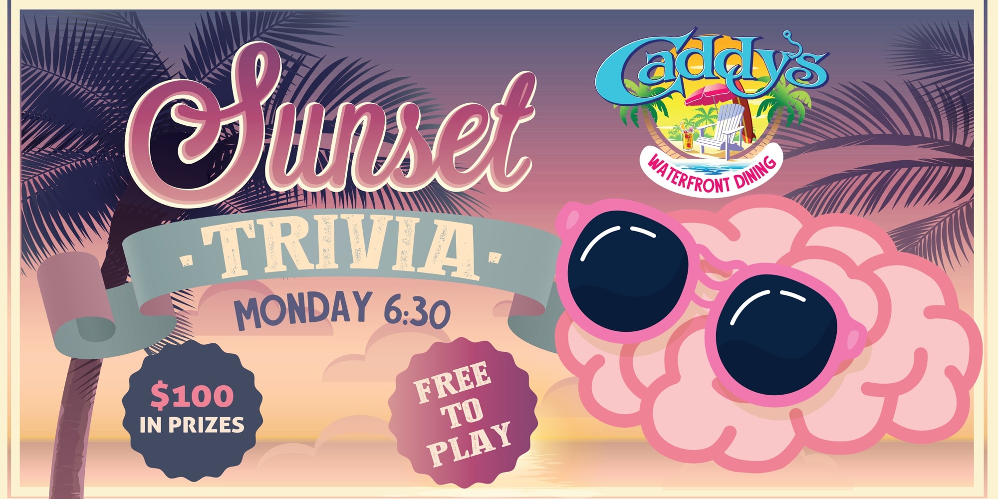 Read more about the article Sunset Trivia at Caddy’s!