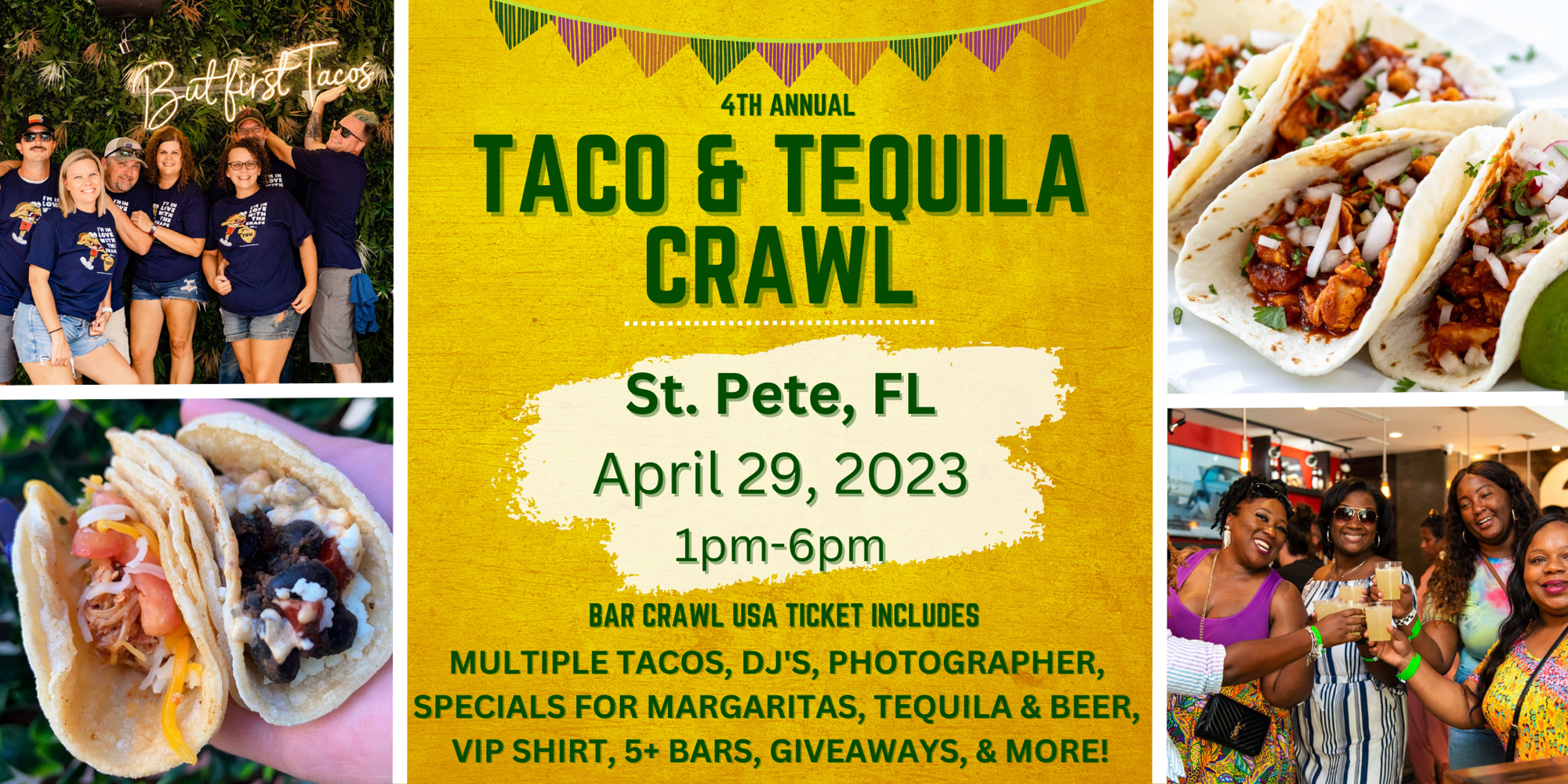 Read more about the article 4th Annual Taco & Tequila Crawl: St Pete, FL