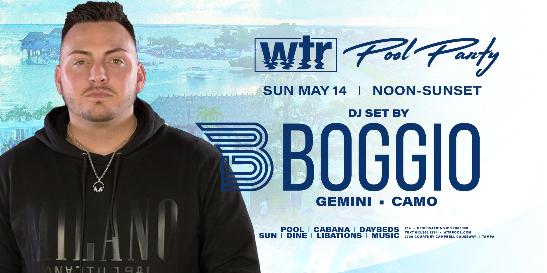 Read more about the article May 14th | Boggio | Pool Party
