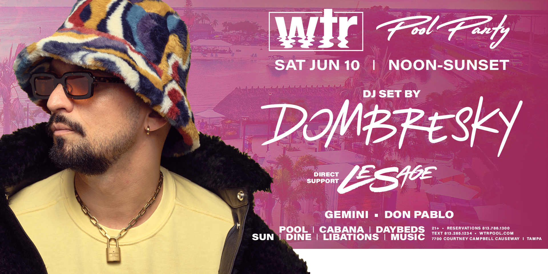 Read more about the article June 10th | Dombresky | Pool Party