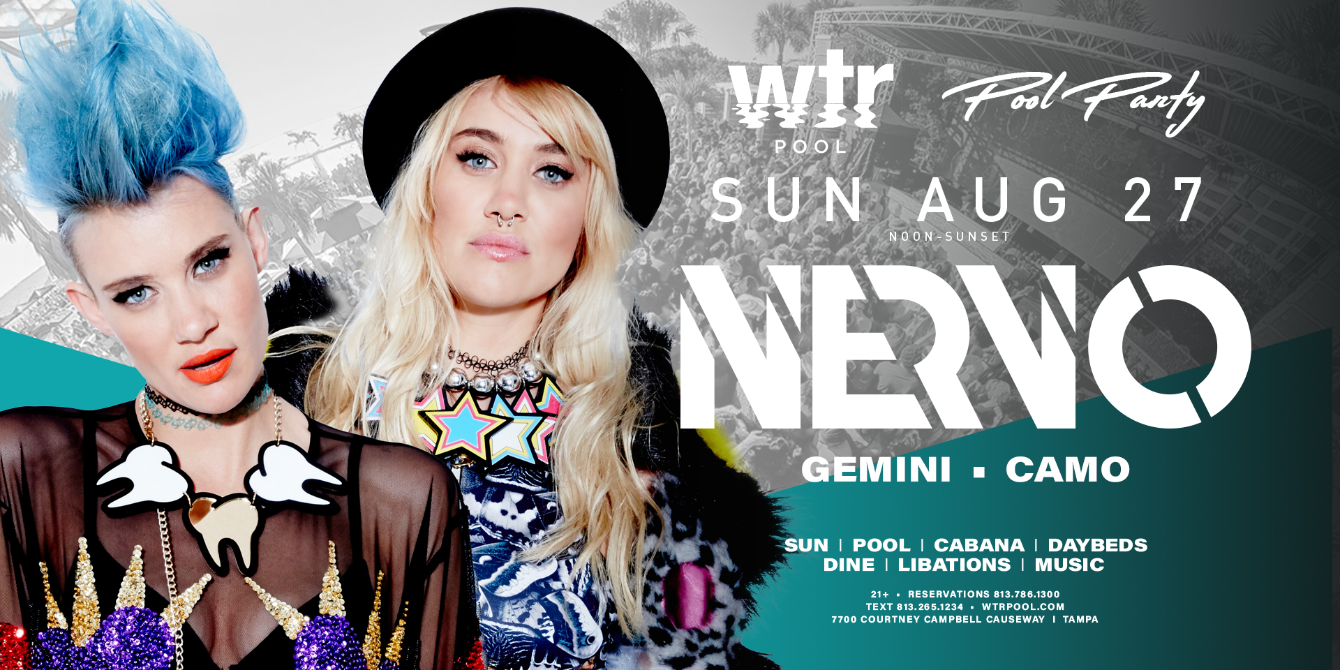 Read more about the article August 27th | NERVO | Pool Party