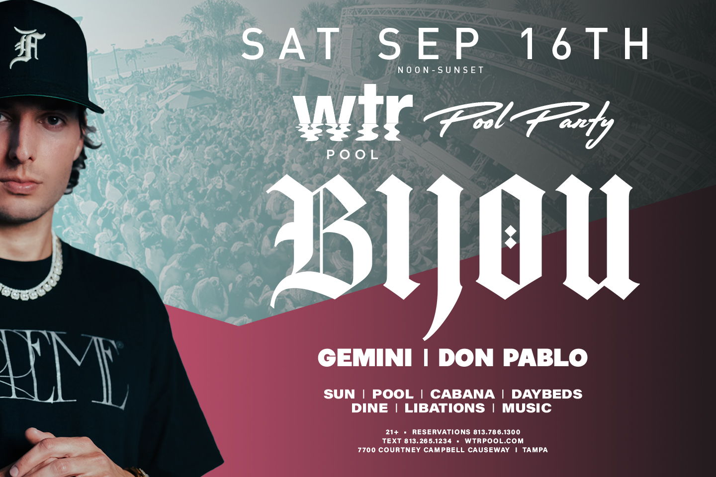 Read more about the article September 16th | Bijou | Pool Party
