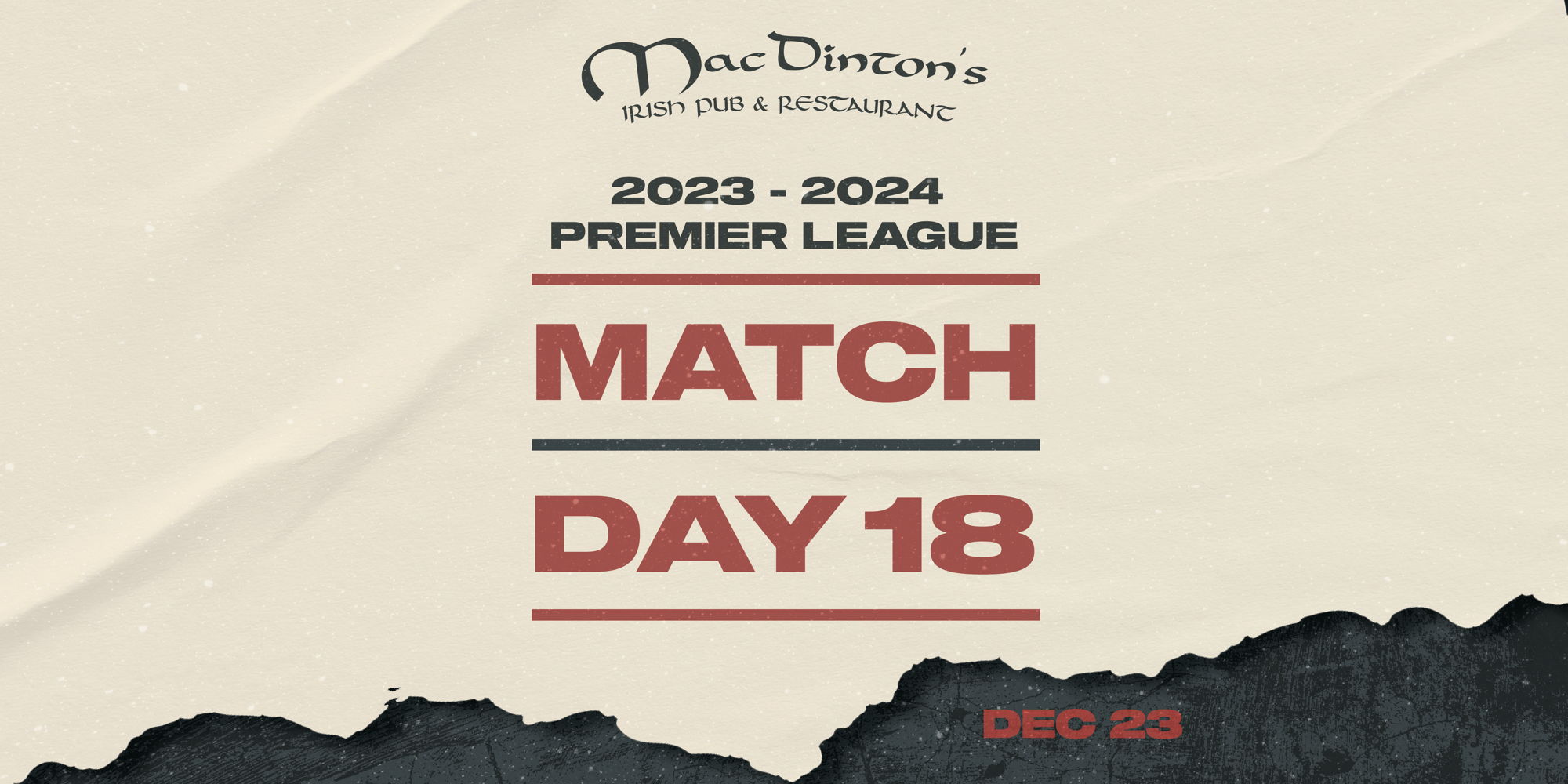 Read more about the article Premier League Match Day 18