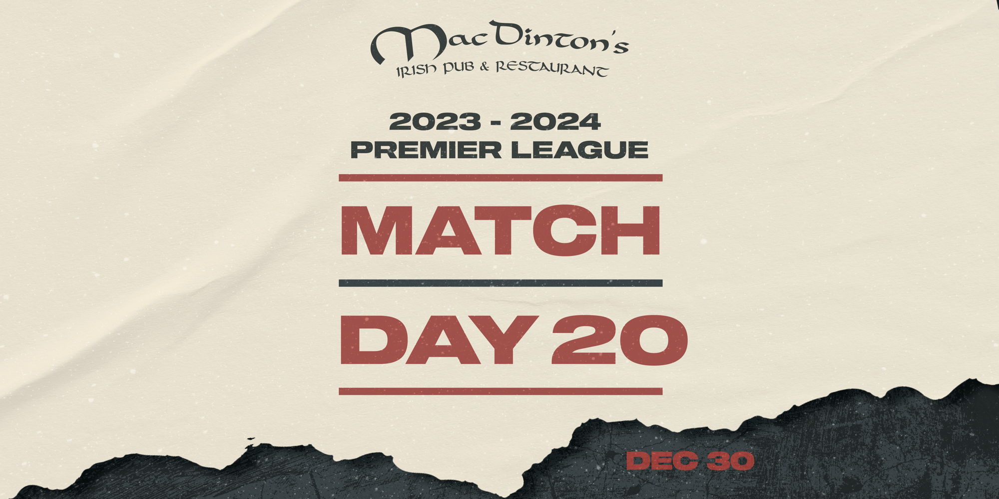 Read more about the article Premier League Match Day 20