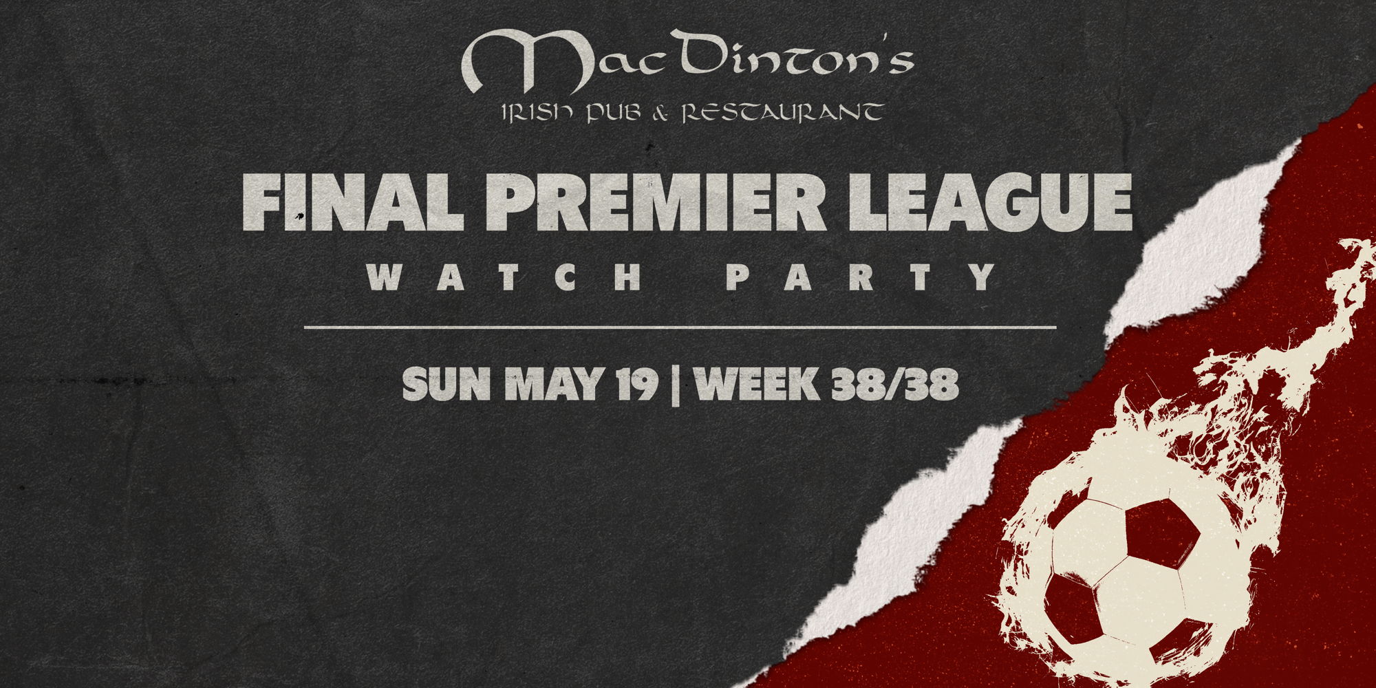 Read more about the article Final Premier League Watch Party!