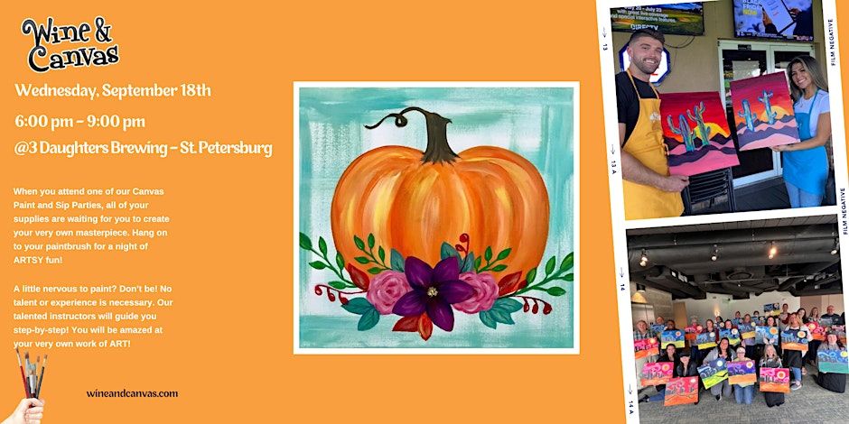 Read more about the article St. Pete Paint and Sip – Fall Arrangement