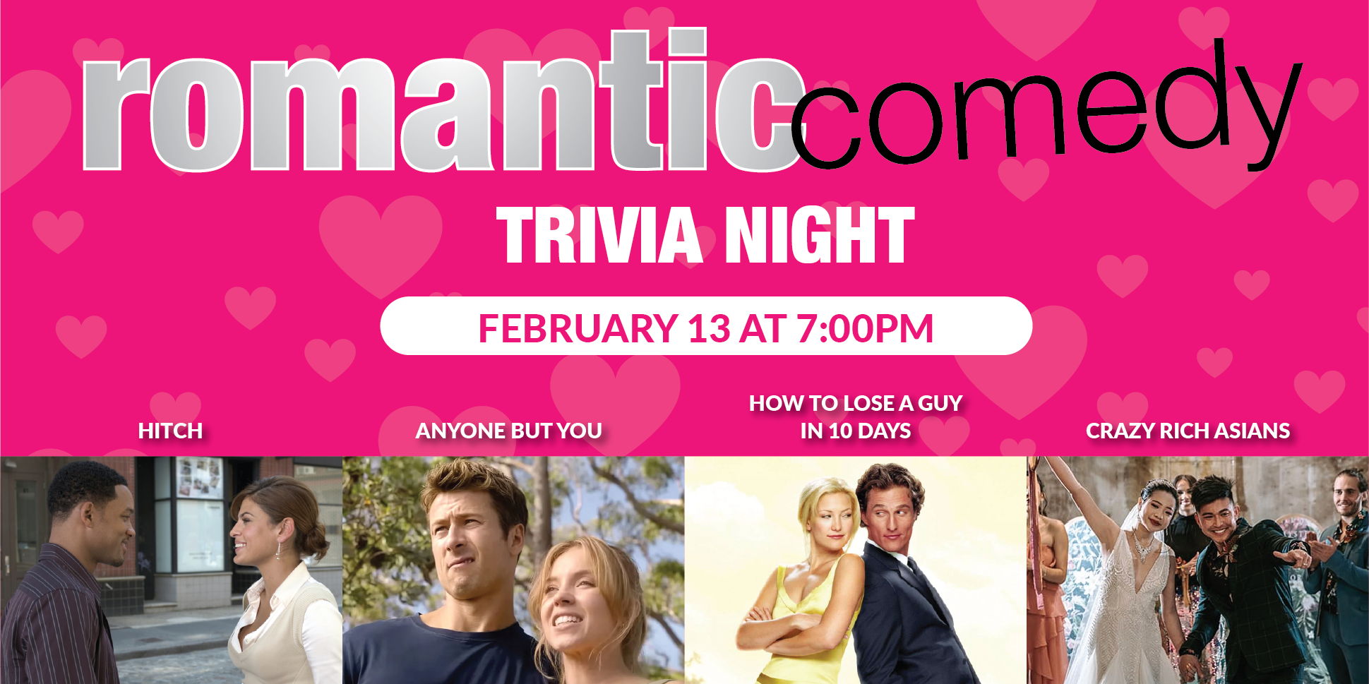 Read more about the article Rom-Com Trivia Night in Wesley Chapel, FL