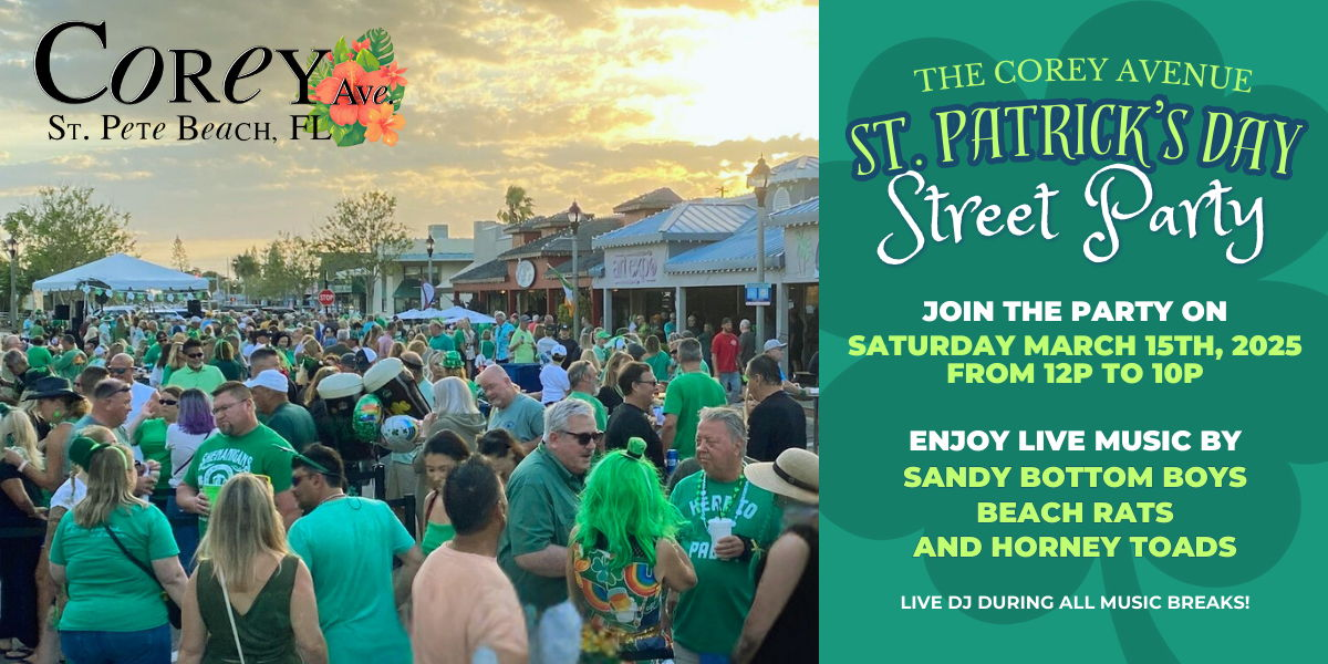 Read more about the article The Corey Avenue St. Patrick’s Day Street Party in Downtown St. Pete Beach