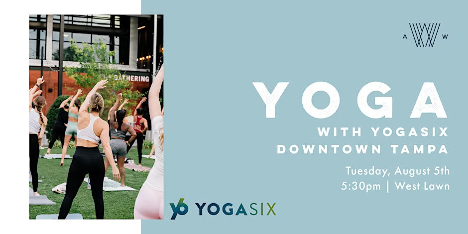 Read more about the article Happy Hour Yoga with Yogasix Downtown Tampa